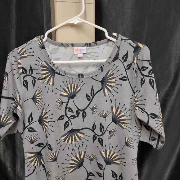 LuLaRoe Gray Midi Sheath Dress with Crew Neck - Picture 11 of 11